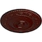 Ekena Millwork Neuveau Ceiling Medallion (Fits Canopies up to 6 3/8"), 24 1/4"OD x 2"P, Brushed Mahogany CM24NABMF - alternate 2